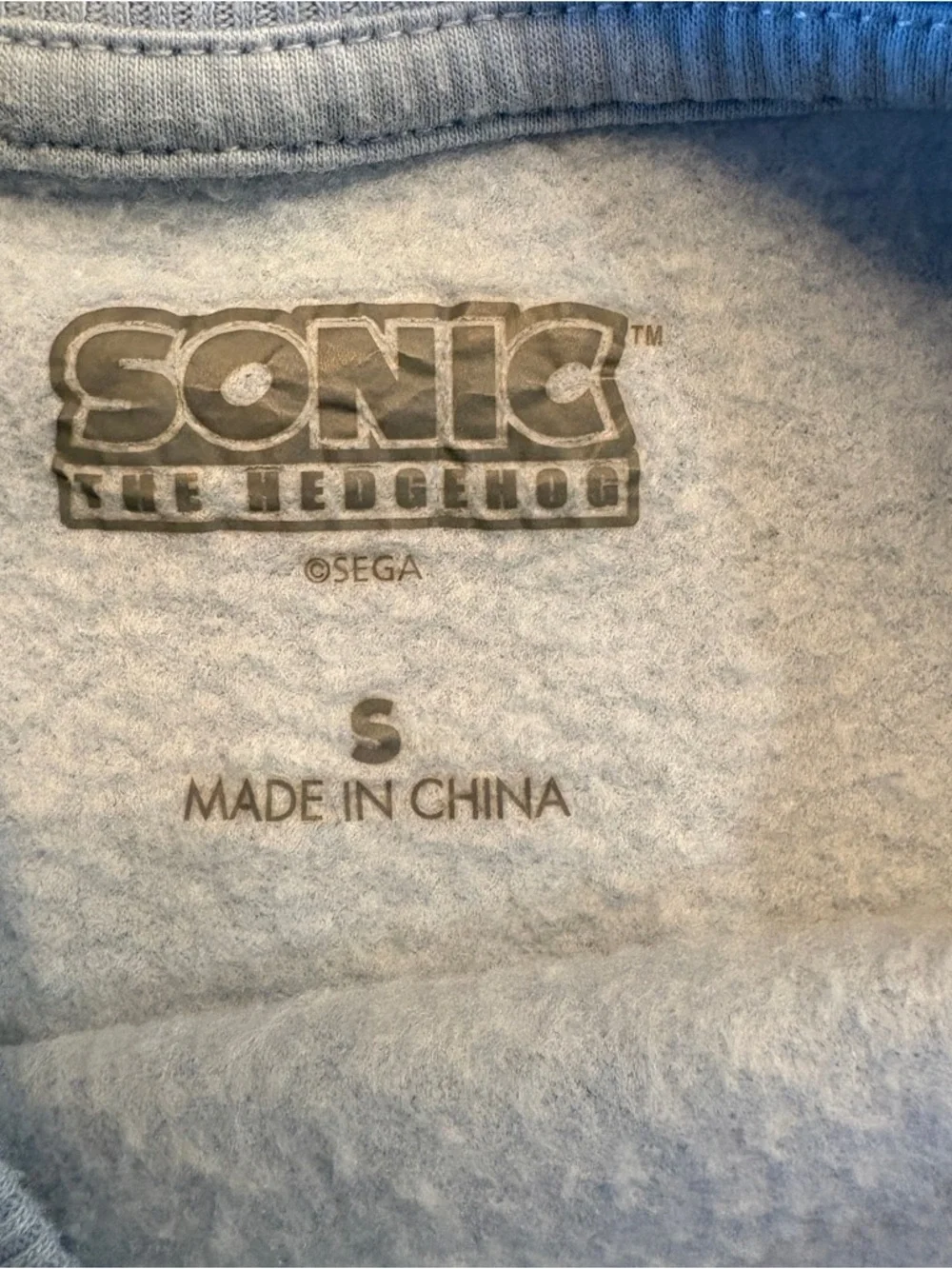 Sonic The Hedgehog Crewneck Blue Kids Graphic Sweatshirt